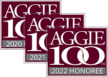 Aggie 100 Award badge